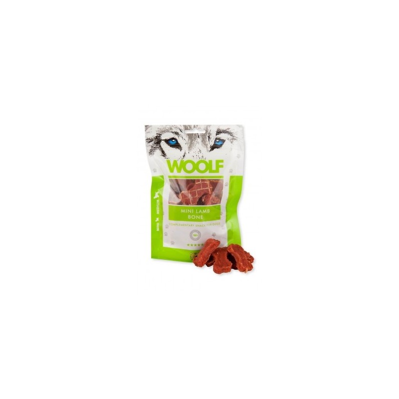 Snack Perro Hueso Pequeño Cordero 100gr Woolf