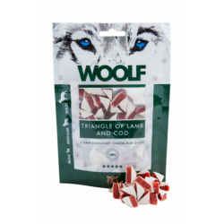 Snack Perro Triángulos Cordero y Bacalao 100gr Woolf