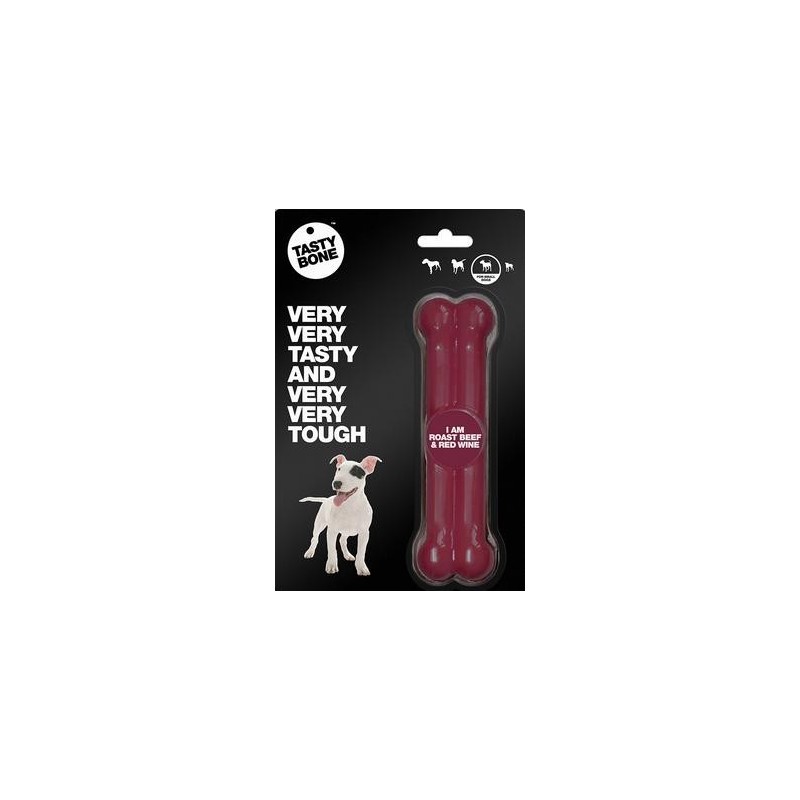 Juguete Perro Aroma Ternera Asada y Vino Tinto Tasty Bone Small