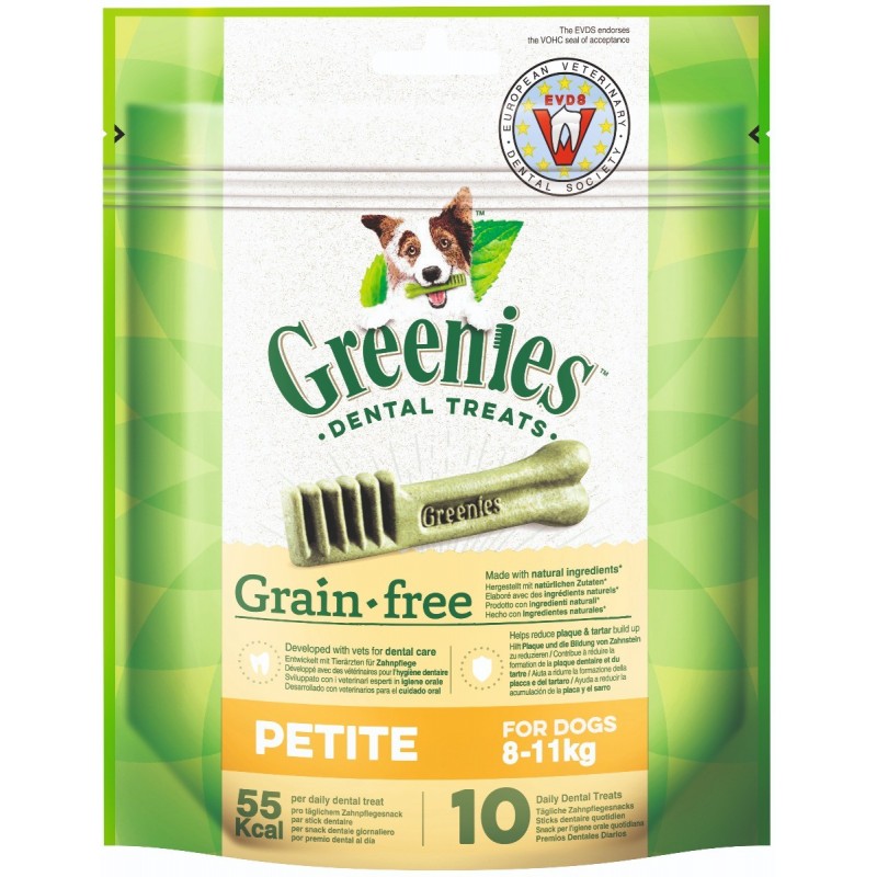 Snack Dental Perro Pequeño 170 gr. Grain Free Greenies