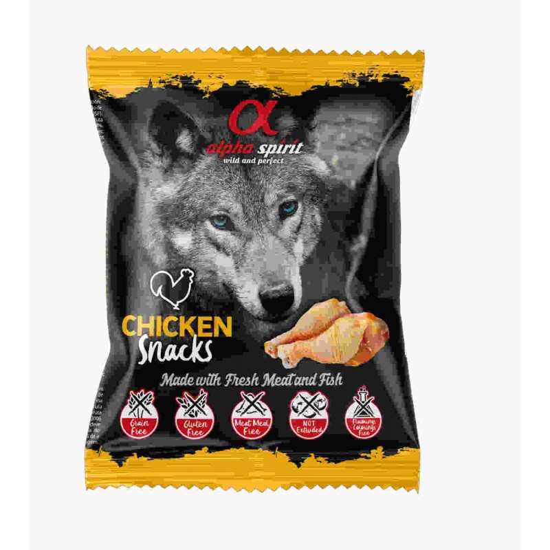 Snack Perro Sabor Pollo 1x50gr. Alpha Spirit