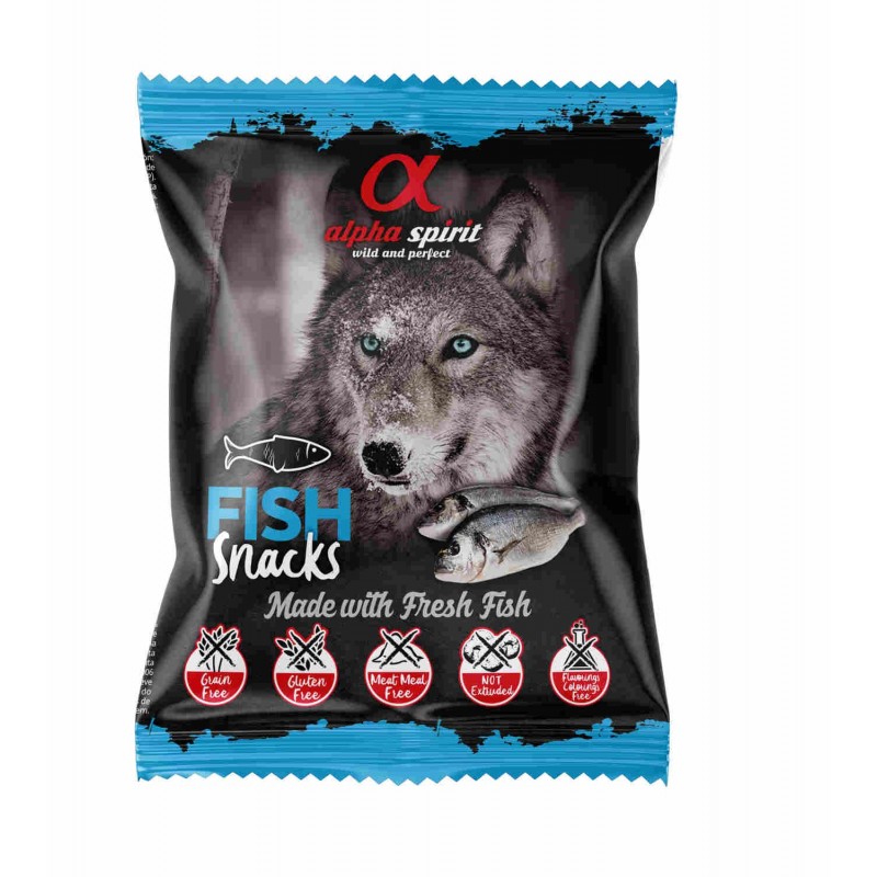 Snack Perro Sabor Pescado 1x50gr. Alpha Spirit