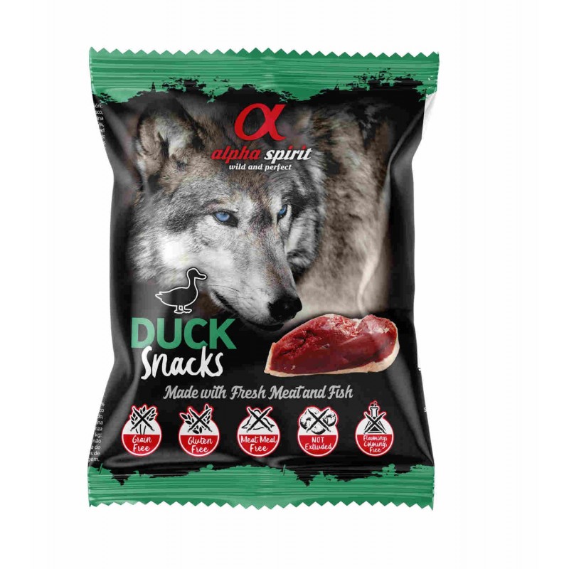 Snack Perro Sabor Pato 1x50gr. Alpha Spirit