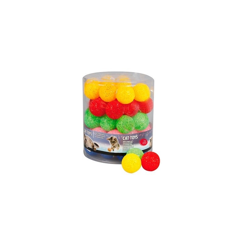 Juguete Bote Pelota Brillante 5cm 60pcs Freedog