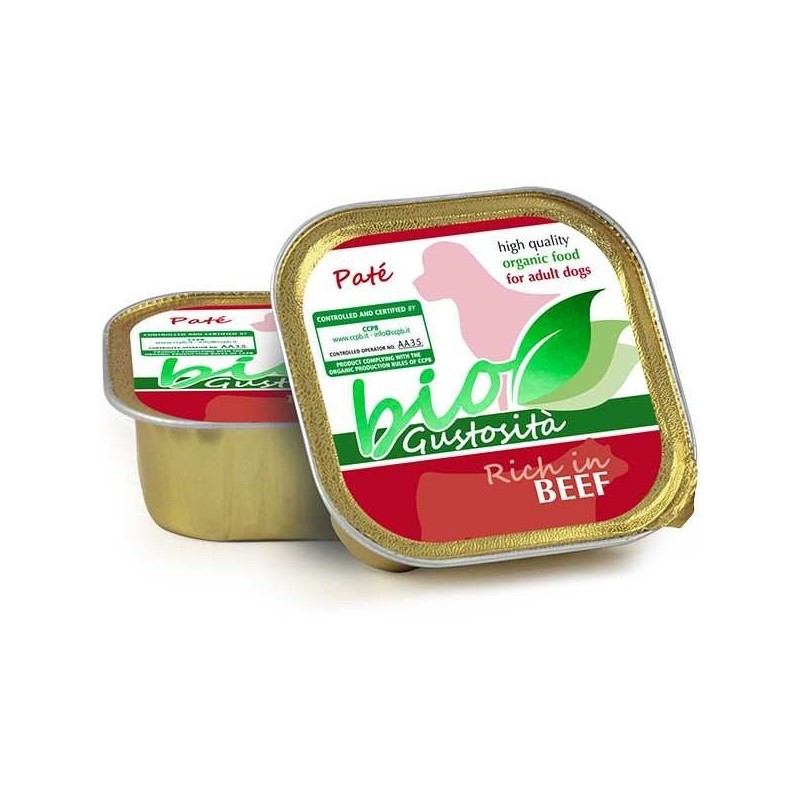 Pienso Húmedo Perro Paté Buey Bio 1x150gr Kippy WD5804