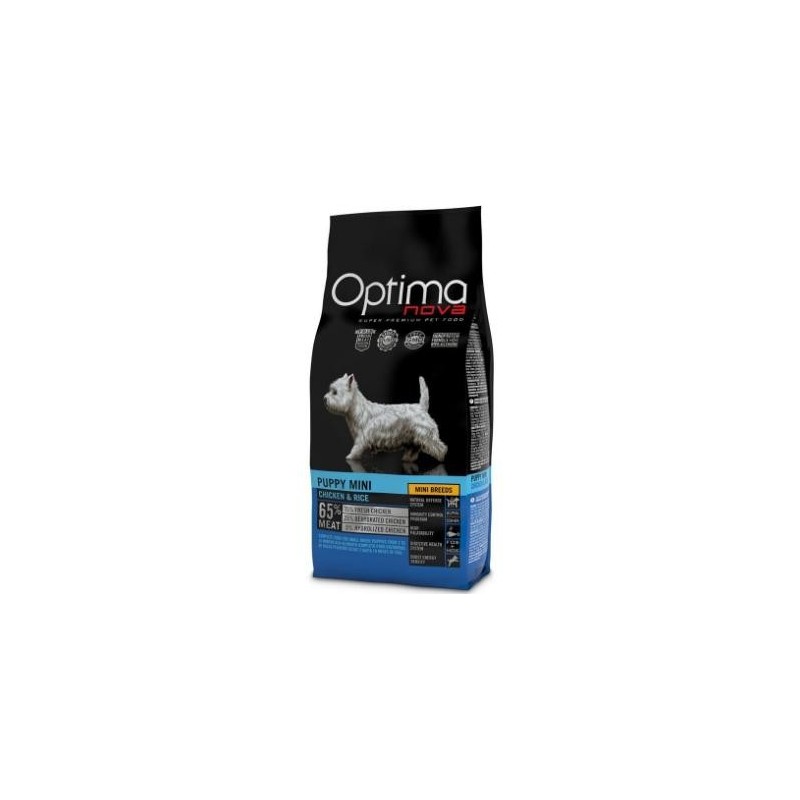 Pienso Perro Pollo y Arroz Puppy Mini 2kg Optimanova Visan