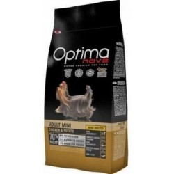 Pienso Perro Pollo y Patata Adulto Mini 8kg Optimanova Visan