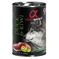 Pienso Húmedo Perro Pato y Kiwi 1x400gr Alpha Spirit