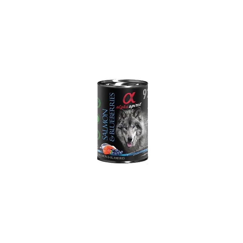 Pienso Húmedo Perro Salmón y Arándanos 1x400gr Alpha Spirit