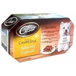 Pienso Húmedo Perro Multipack Receta Capesina 4x150gr Cesar