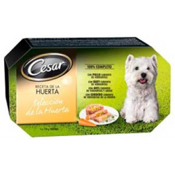 Pienso Húmedo Perro Selección de la Huerta 4x150gr Cesar