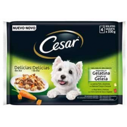 Pienso Húmedo Perro Multipack Selección en gelatina Cesar