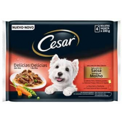 Pienso Húmedo Perro Multipack Selección en salsa 4x100gr Cesar