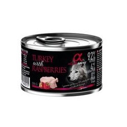 Pienso Húmedo Perro Pavo y Frambuesa 1x150gr Alpha Spirit