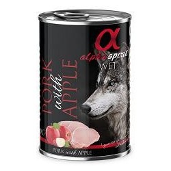 Pienso Húmedo Perro Cerdo y Manzana 1x400gr Alpha Spirit