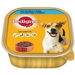 Pienso Húmedo Perro Paté Cordero y Pollo 300 Gr Pedigree