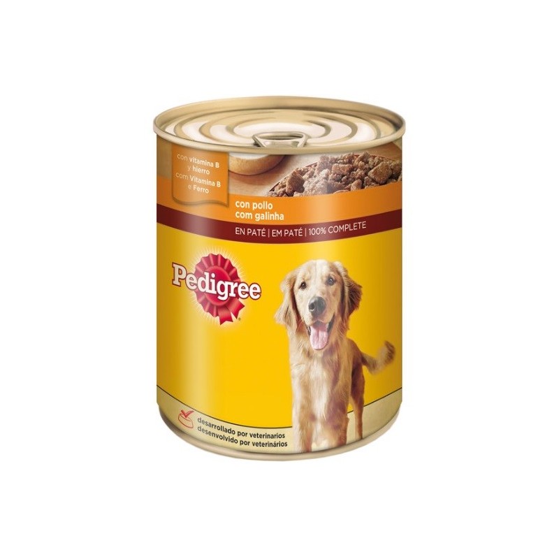 Pienso Húmedo Perro Paté Pollo 800 Gr Pedigree