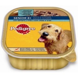 Pienso Húmedo Perro Paté Sénior Ternera y Aves 300 Gr Pedigree