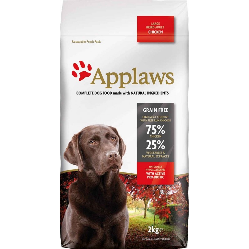 Pienso Seco Perro Adulto Pollo 2 Kg. Applaws (razas grandes)