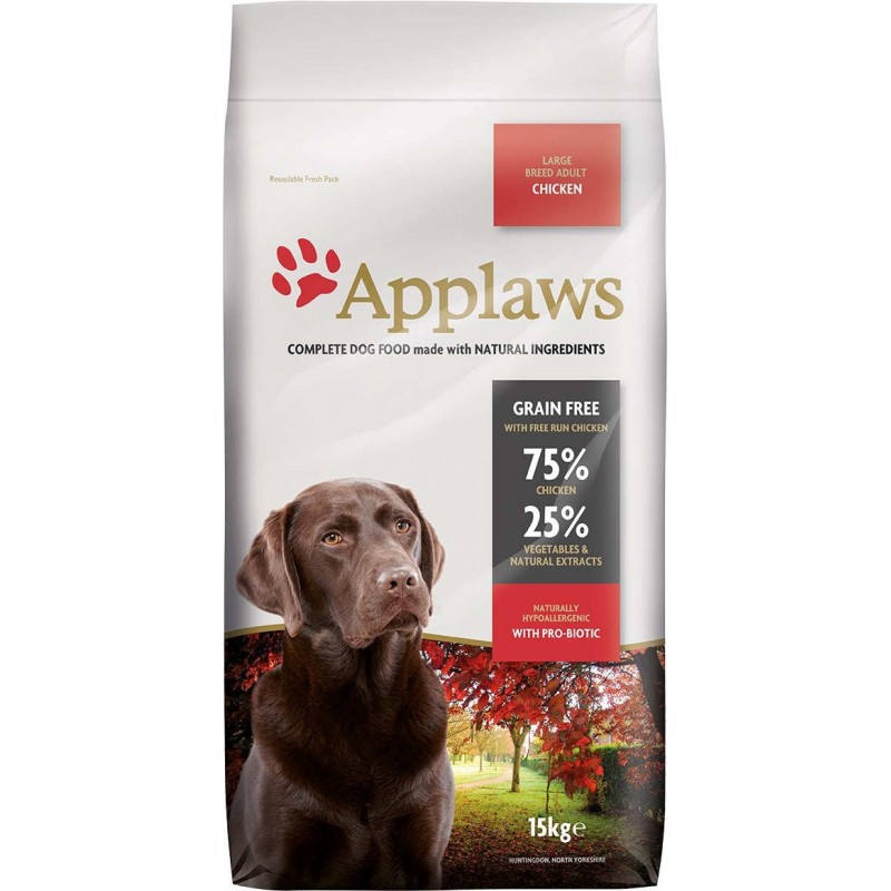 Pienso Seco Perro Adulto Pollo 15 Kg. Applaws (razas grandes)