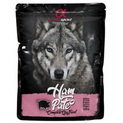 Snack Humedo Perro Paté Jamón 1x300gr. Alpha Spirit