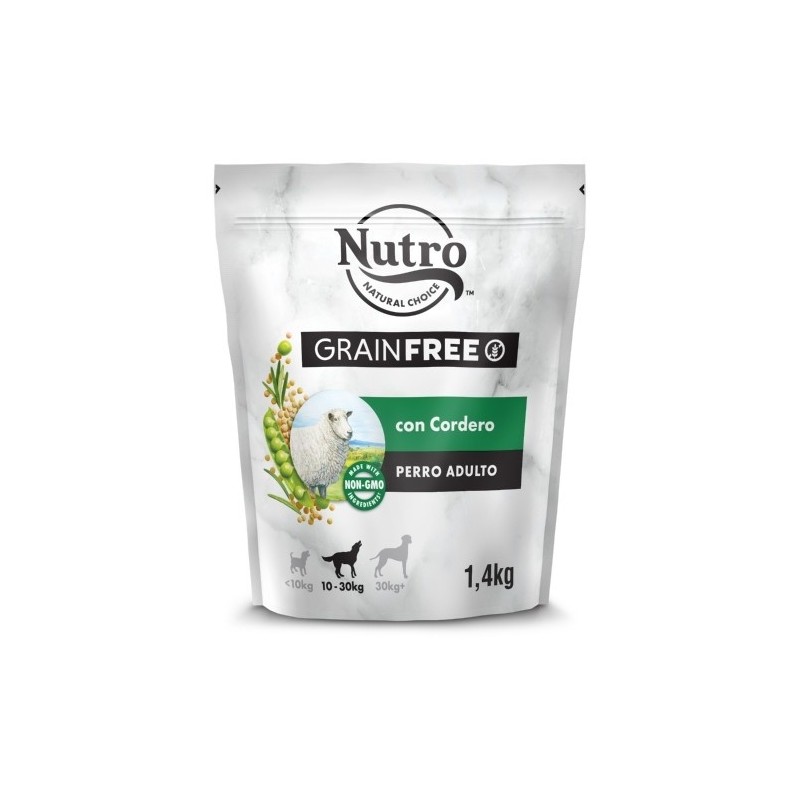 Pienso Perro Puppy Cordero 7 Kg Razas Medianas Nutro Grain Free