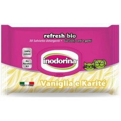 Toallitas Perro y Gato Refresh Bio Vainilla y Karité Inodorina