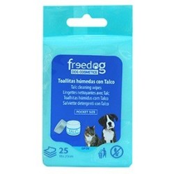 Toallitas Talco 18x20cm Freedog