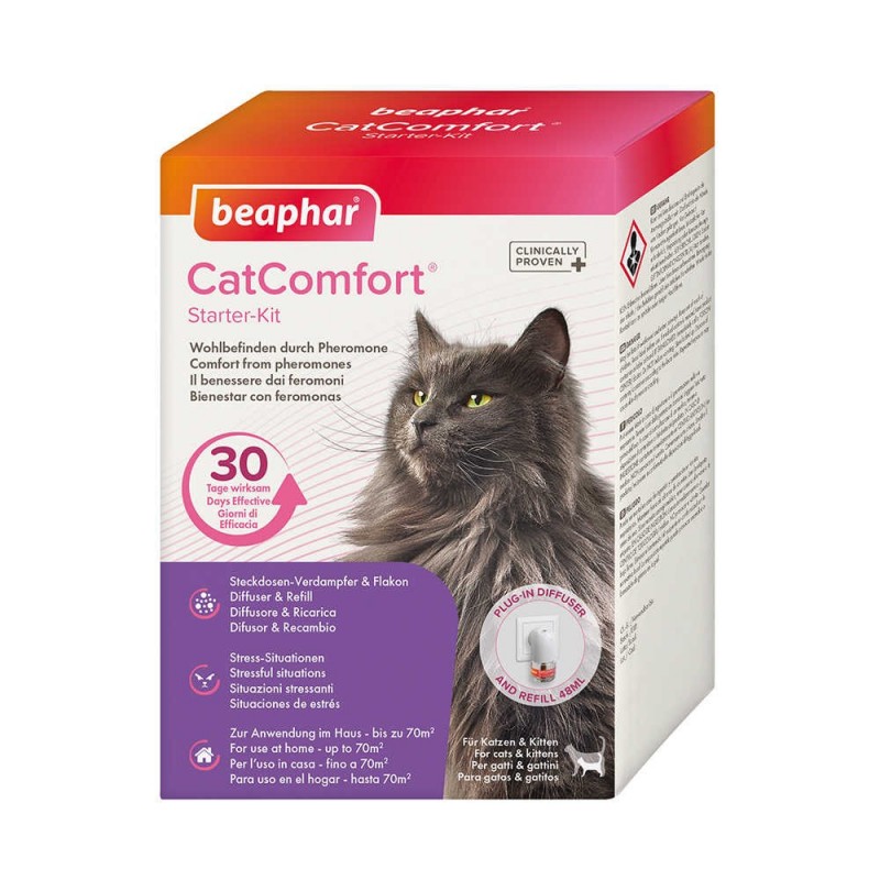 Kit de Iniciación: Difusor y Recambio Gatos Catcomfort 48 ml Beaphar