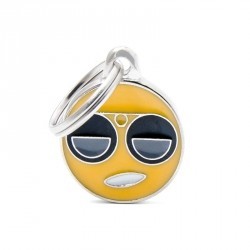 Chapa Identificativa Emoticono Gafas de Sol My Family