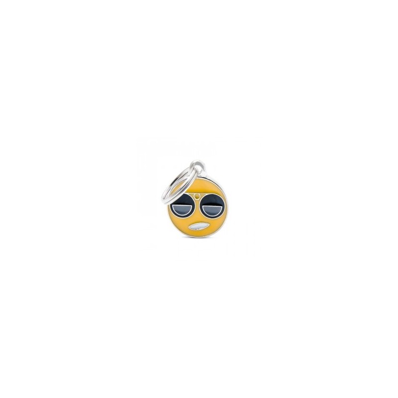 Chapa Identificativa Emoticono Gafas de Sol My Family