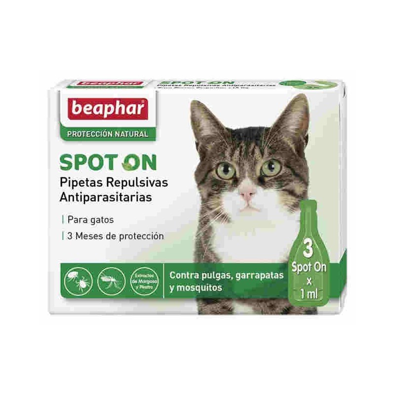 Pipetas Repulsivas Antiparasitarias Para Gato Beaphar