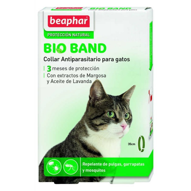 Collar Antiparasitario Gato Bioband Margosa (neem) Beaphar