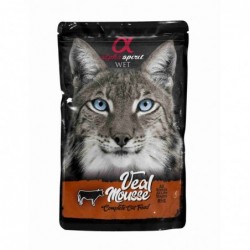 Snack Humedo Gato Mousse de Ternera 1x85gr. Alpha Spirit