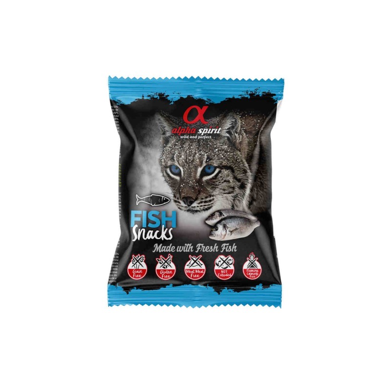 Snack Gato Sabor Pescado 1x50gr. Alpha Spirit