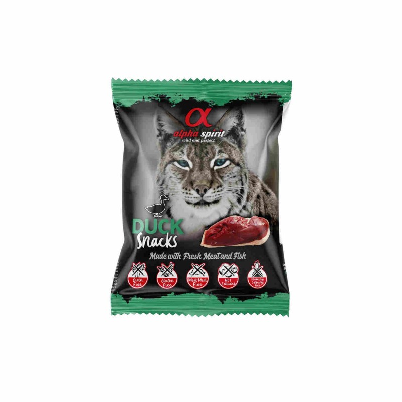 Snack Gato Sabor Pato 1x50gr. Alpha Spirit