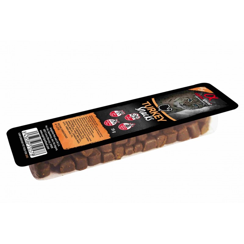 Snack Gato Pavo 1x35gr. Alpha Spirit