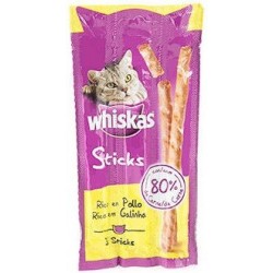 Snack Gato Stick Pollo 3uds Whiskas