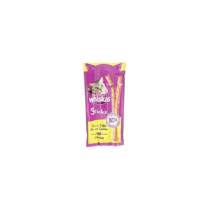 Snack Gato Stick Pollo 3uds Whiskas