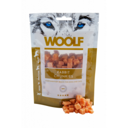 Snack Perro y Gato Dados de Conejo 100gr Woolf