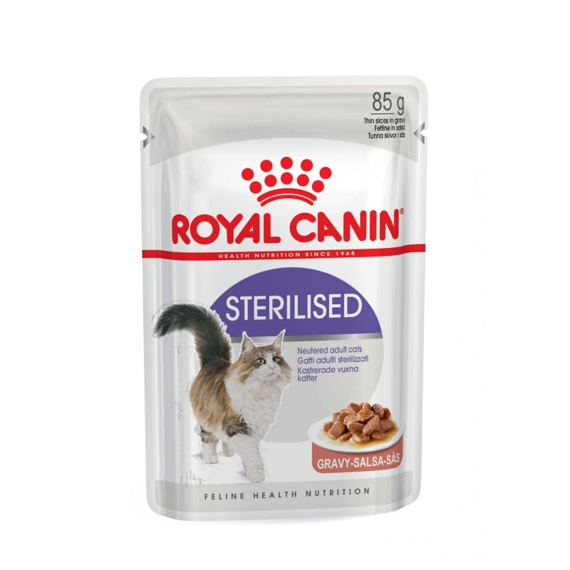 Royal Canin Pienso Húmedo Gato Sterilised en salsa 1x85gr