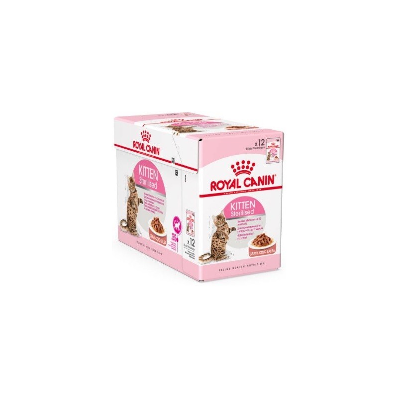 Royal Canin Pienso Húmedo Gatito Sterilised en salsa 1x85gr