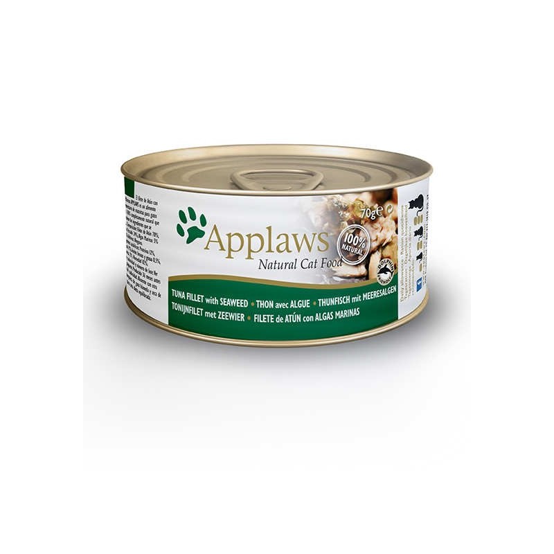 Pienso gato Kitten lata Atún con Algas 70 gr. Applaws