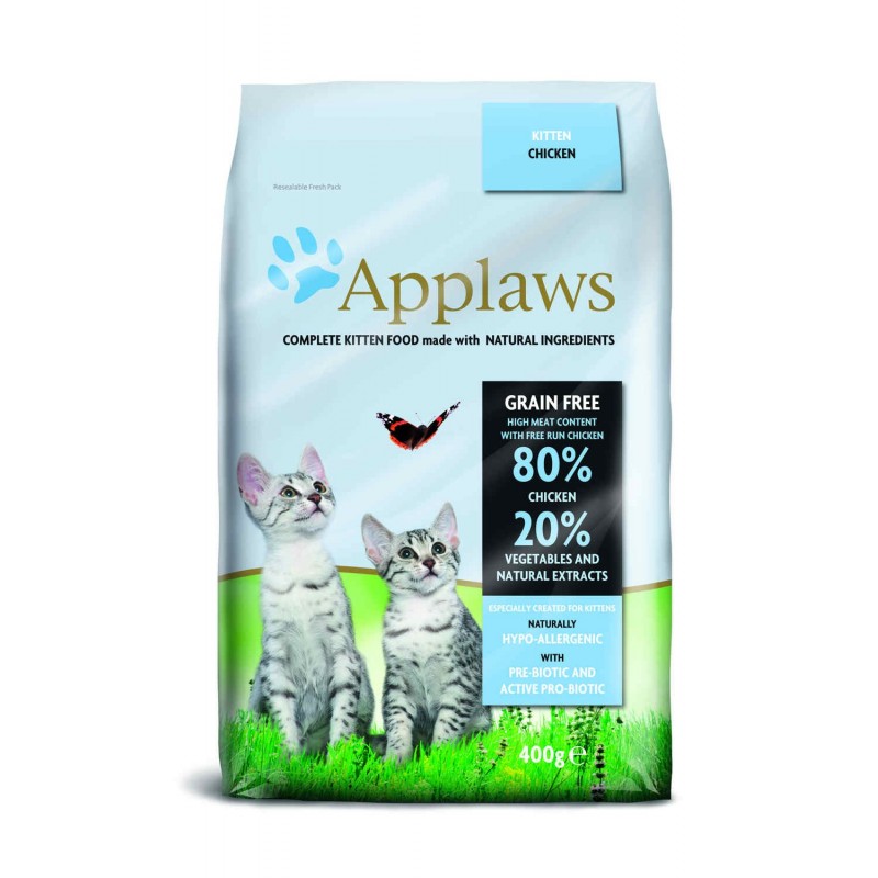 Pienso seco gato Kitten Pollo 400 gr. Applaws