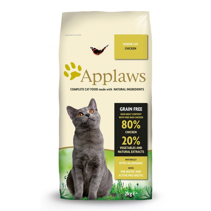 Pienso seco gato Senior Pollo 2 Kg. Applaws